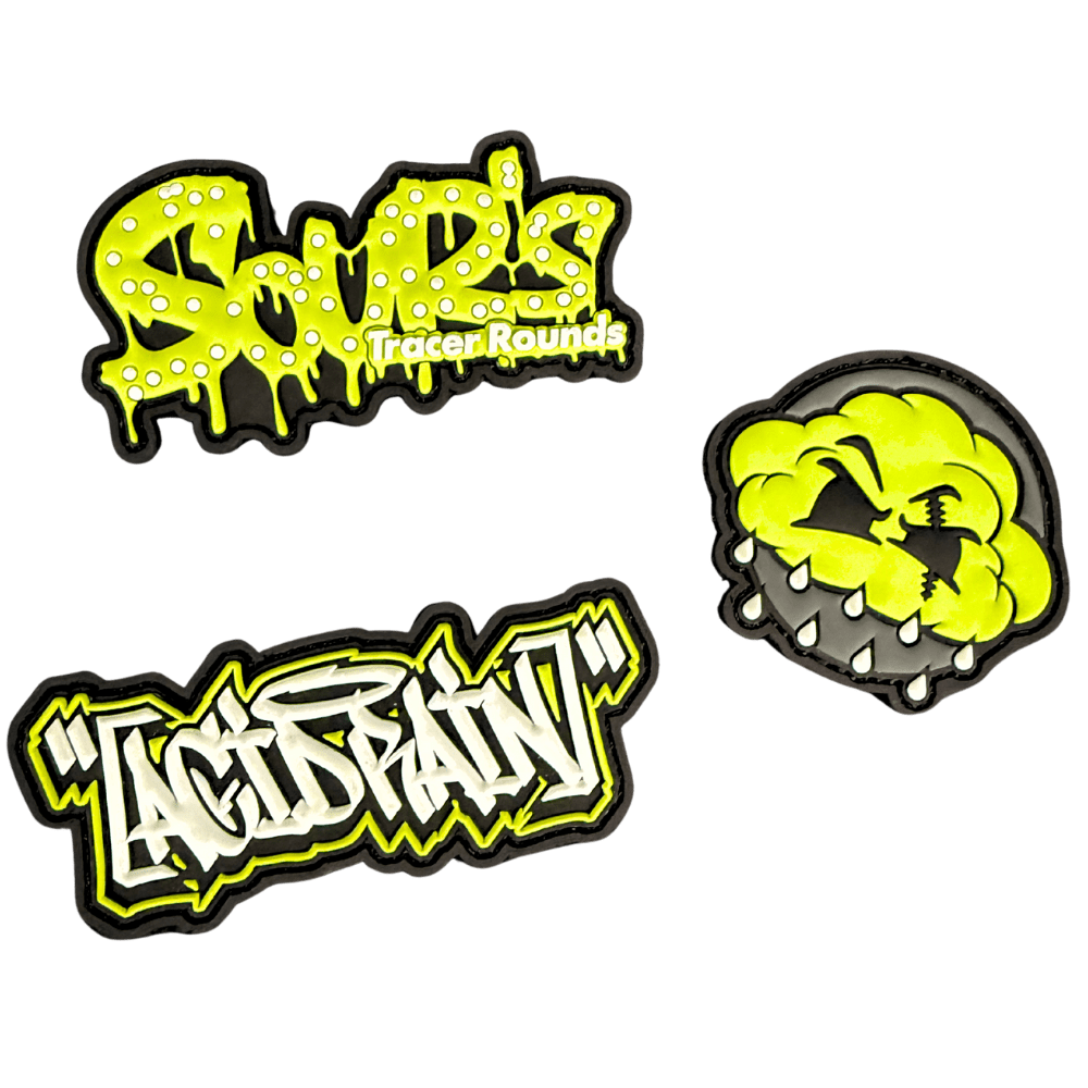 Acid Rain Glow in the Dark Patches - 3 Pack - Hi - Capa Hub Ltd