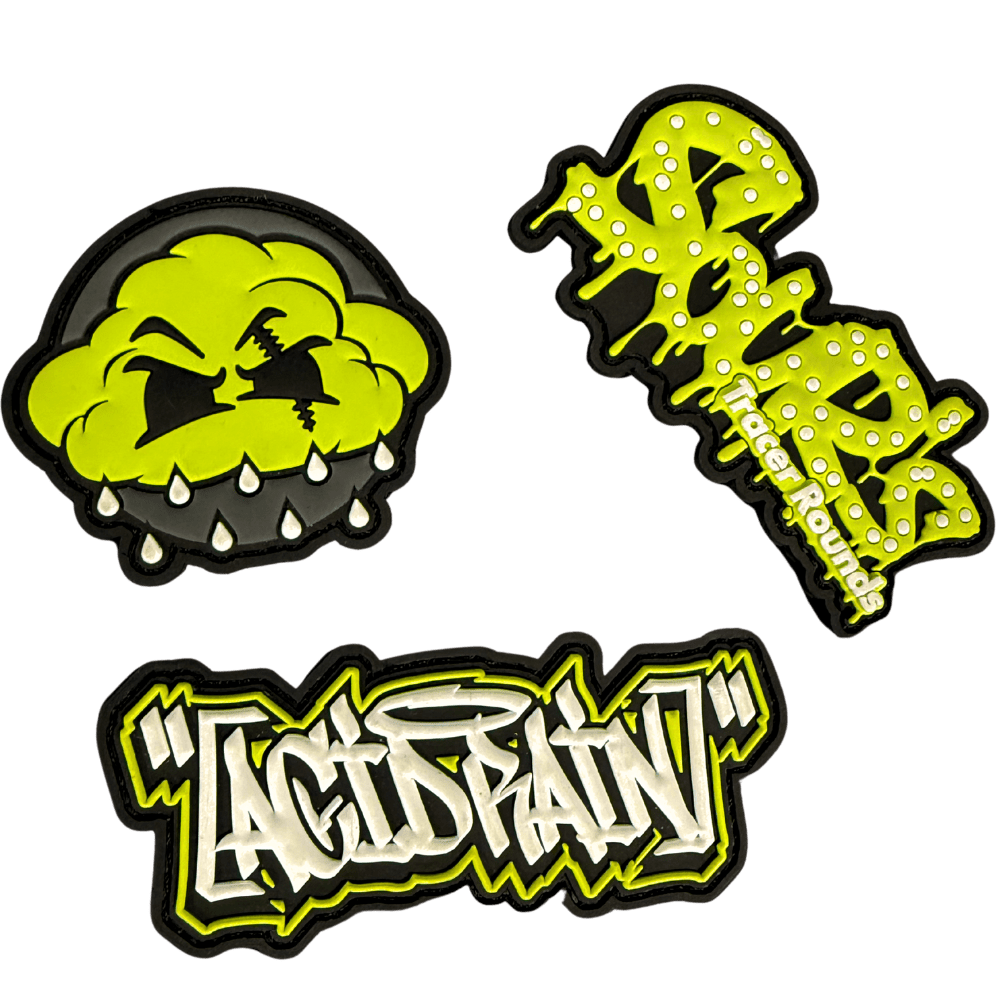 Acid Rain Glow in the Dark Patches - 3 Pack - Hi - Capa Hub Ltd