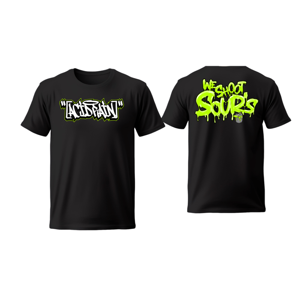 Acid Rain 'We Shoot Sours' T-Shirt - Hi - Capa Hub Ltd