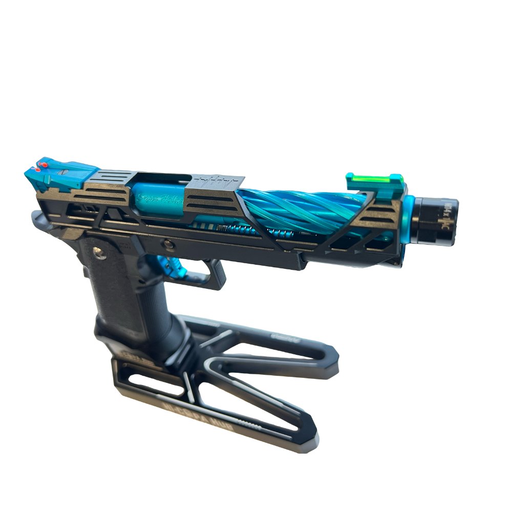 Dr.Black 'TYPE 901' Black & Aqua with MONK Adapter from Tokyo Marui - Shop now at Hi-Capa Hub Ltd