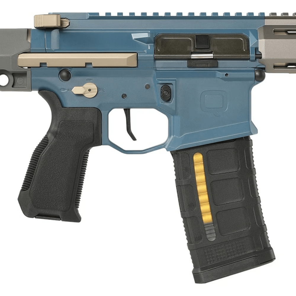 Salvo Precision 7.0 Honey Badger SBR w/ PDW Stock - Blue/Grey MWS STEEL BOLT airsoft UK