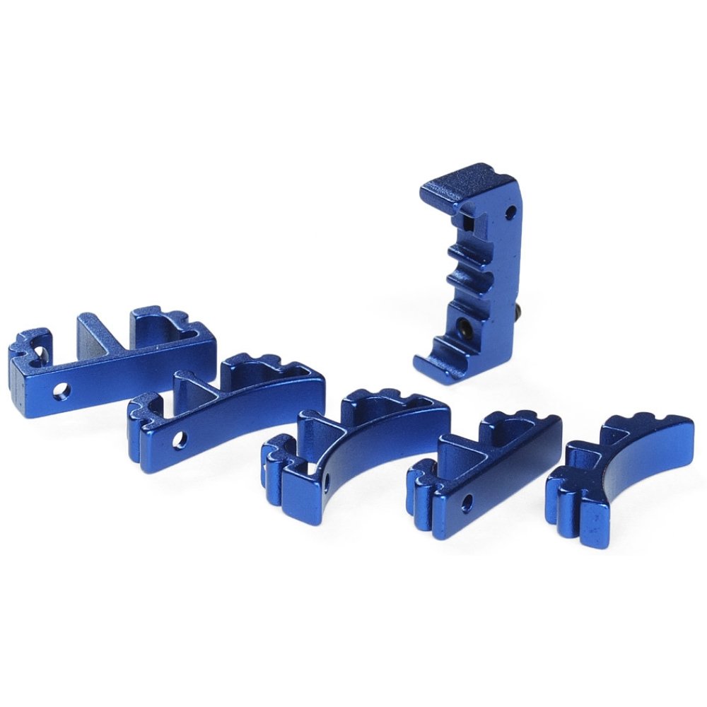 Airsoft Masterpiece Aluminium SV Puzzle Trigger - Front - Short Flat Triggers from Airsoft Masterpiece - Shop now at Hi-Capa Hub Ltd