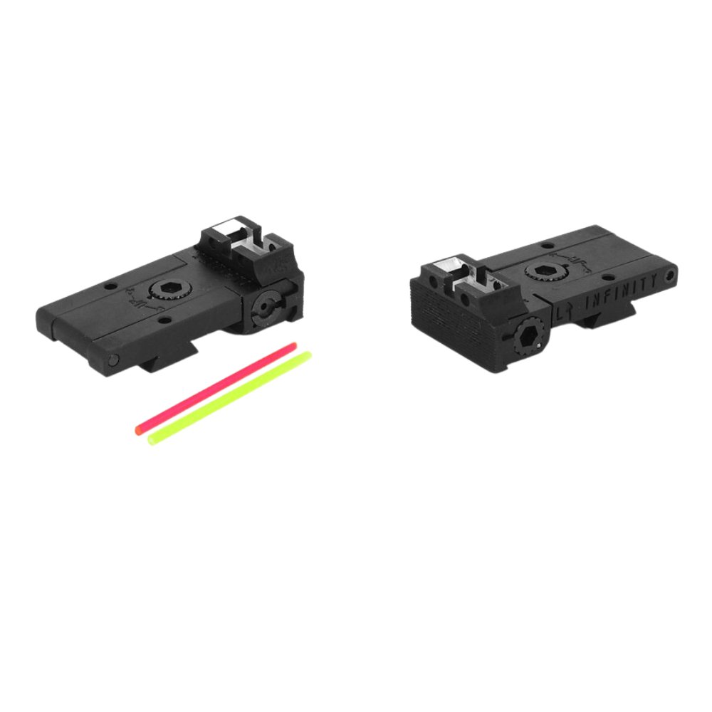 Airsoft Masterpiece Aluminum Rear Sight with Fiber for Hi-CAPA - INFINITY Sights from Airsoft Masterpiece - Shop now at Hi-Capa Hub Ltd