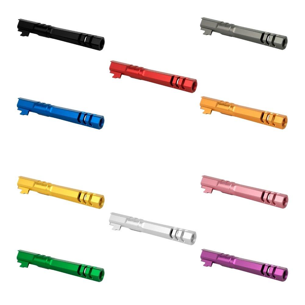 EDGE Custom “HEXA” Aluminum Outer Barrel for Hi-CAPA 5.1 Outer Barrels from EDGE - Shop now at Hi-Capa Hub Ltd