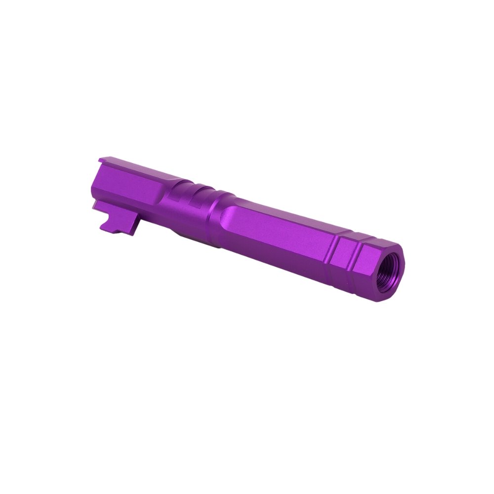 EDGE 'HEXA' Aluminium Threaded Outer Barrel - 4.3 - Purple Outer Barrels from EDGE - Shop now at Hi-Capa Hub Ltd