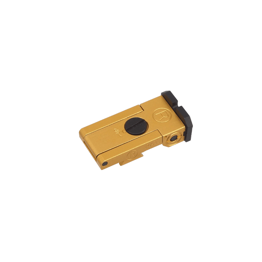 5KU Aluminium BO - MAR Style Rear Sight for Marui Hi - Capa - Gold airsoft Slides UK