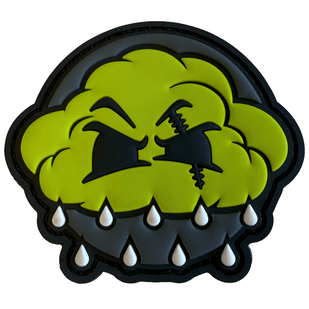 Acid Rain Glow in the Dark 'ANGRY CLOUD' Patch - Hi - Capa Hub Ltd