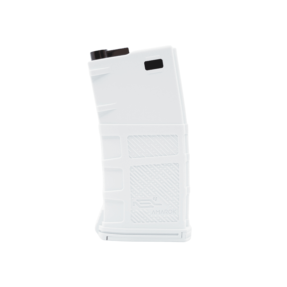Amarok AM190 Fast Feed Mid Cap Short M4 Magazine - Arctic White airsoft UK