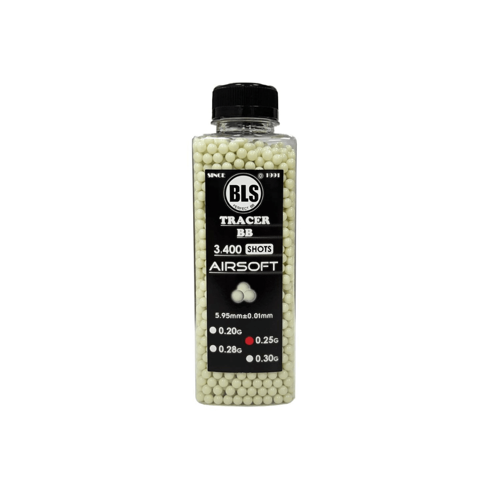 BLS Tracer BBs - 0.25g 3400rnd - Green airsoft UK