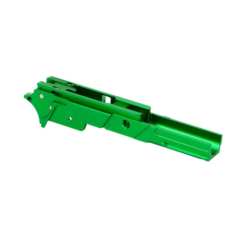 EDGE Custom “STRAT” Aluminium Frame for Hi-CAPA - Green Advanced Frames from EDGE - Shop now at Hi-Capa Hub Ltd