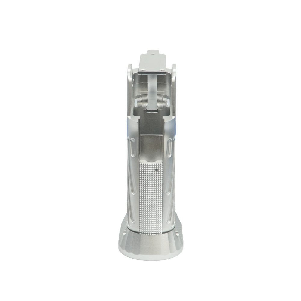 NOVA/Bomber CNC Aluminium INFINITY 'Type B' Grip - Silver Grips & Grip Accessories from Nova - Shop now at Hi-Capa Hub Ltd